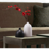 Max Nordic Style handmade Decorative Ceramic Flower Vase Tabletop Vases White L