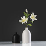 Max Nordic Style handmade Decorative Ceramic Flower Vase Tabletop Vases White L