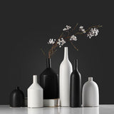 Max Nordic Style handmade Decorative Ceramic Flower Vase Tabletop Vases White L