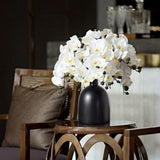 Max Nordic Style handmade Decorative Ceramic Flower Vase Tabletop Vases Black