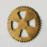 Max Retro Wooden Steampunk Gear Home Bar Wall Hanging Decor Gold #5 24cm