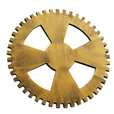 Max Retro Wooden Steampunk Gear Home Bar Wall Hanging Decor Gold #5 24cm