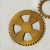Max Retro Wooden Steampunk Gear Home Bar Wall Hanging Decor Gold #5 24cm