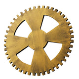 Max Retro Wooden Steampunk Gear Home Bar Wall Hanging Decor Gold #5 24cm