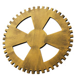 Max Retro Wooden Steampunk Gear Home Bar Wall Hanging Decor Gold #5 24cm