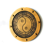 Max Retro Wooden Steampunk Gear Home Bar Wall Hanging Decor Gold #7 30cm