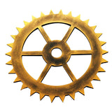 Max Retro Wooden Steampunk Gear Home Bar Wall Hanging Decor Gold #8 30cm