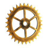 Max Retro Wooden Steampunk Gear Home Bar Wall Hanging Decor Gold #8 30cm