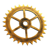 Max Retro Wooden Steampunk Gear Home Bar Wall Hanging Decor Gold #8 30cm