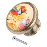 Max Vintage Metal Round Birds Drawer Knob Cupboard Cabinet Knobs Pull Handle #5