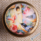 Max Maxb Vintage Metal Round Birds Drawer Knob Cupboard Cabinet Knobs Pull Handle #13