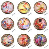 Max Maxb Vintage Metal Round Birds Drawer Knob Cupboard Cabinet Knobs Pull Handle #13