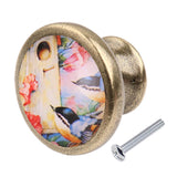 Max Maxb Vintage Metal Round Birds Drawer Knob Cupboard Cabinet Knobs Pull Handle #13