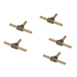 Max Maxb 5pcs Brass T Type Joiner Fuel Hose Joiner Tee Connector Air Water Gas 4mm