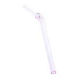 Bent Glass Drinking Straws Reusable Party Bar Wedding Tableware Decor Pink