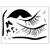 Max kitchen bedroom Wall Stickers Art Room Removable Decals  eyelash