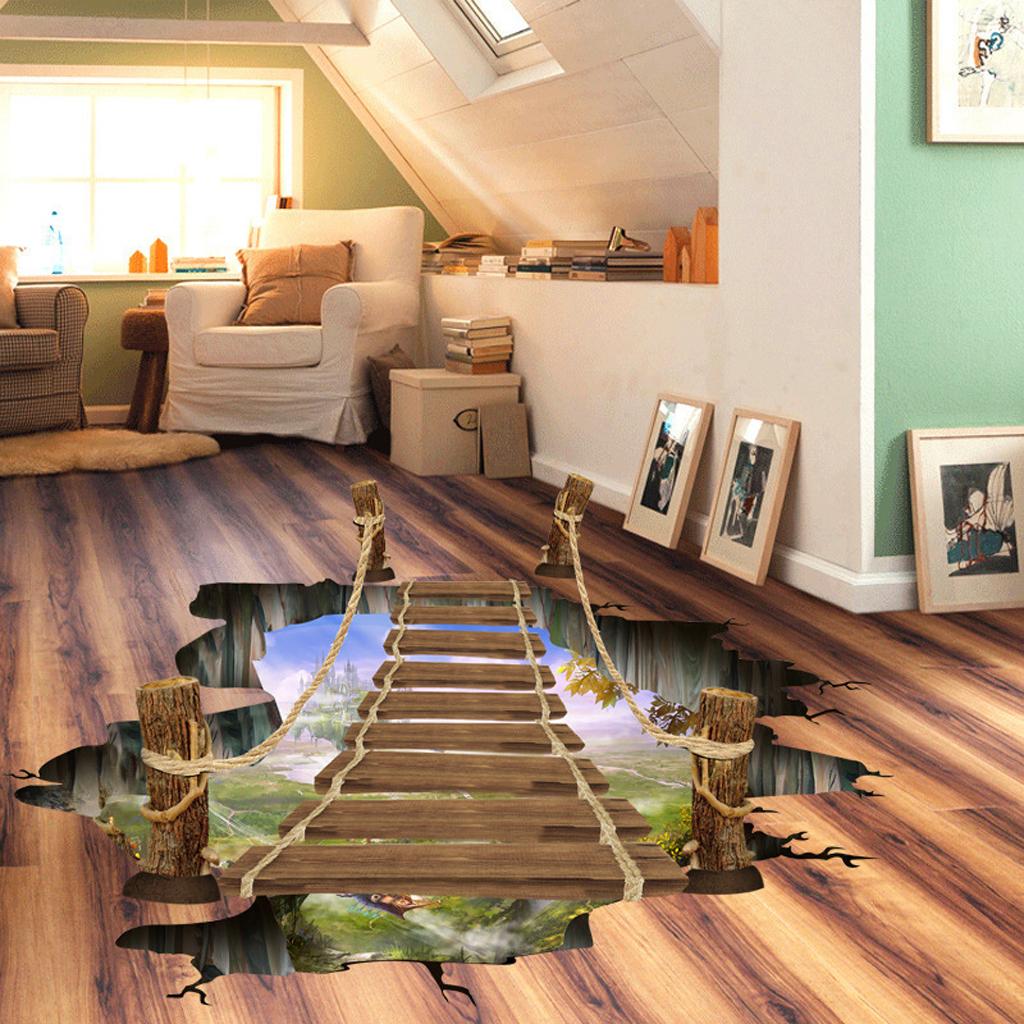 Max kitchen bedroom Wall Stickers Art Room Removable Decals  Suspension bridge