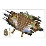 Max kitchen bedroom Wall Stickers Art Room Removable Decals  Suspension bridge