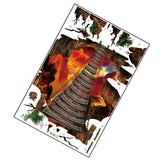 Max kitchen bedroom Wall Stickers Art Room Removable Decals Flame Bridge