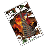 Max kitchen bedroom Wall Stickers Art Room Removable Decals Flame Bridge