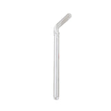 Creative Reusable Bent Glass Tube Drinking Straw + Cleaning Brush Clear