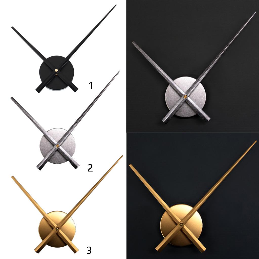 3D Clock Hands, DIY Large Clock Hands Needles Wall Clocks Art Decor Black