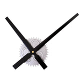 Creative Modern Metal DIY Quartz Gear Dial Large Wall Clock Silver Black