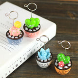 Max Maxb Photo Notes Message Card Clip Holder Artificial Cactus Bonsai Table Decor #3