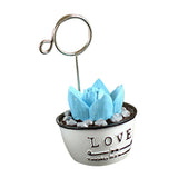 Max Maxb Photo Notes Message Card Clip Holder Artificial Cactus Bonsai Table Decor #3