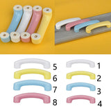 Max Minimalist Cartoon Pastoral Cabinet Door Handle Ceramic Drawer Pull White S