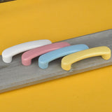Max Minimalist Cartoon Pastoral Cabinet Door Handle Ceramic Drawer Pull White S