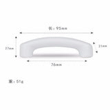 Max Minimalist Cartoon Pastoral Cabinet Door Handle Ceramic Drawer Pull White S