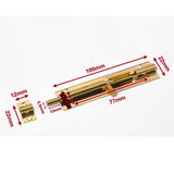 Maxbell Brass Door Slide Catch Lock Bolt Latch Barrel Home Gate Security #4 4inch