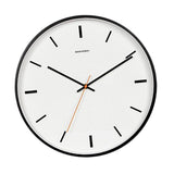 Max Maxb Simple Silent Non-ticking Round Wall Clock Easy to Read Black 14 Inch