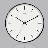 Max Maxb Simple Silent Non-ticking Round Wall Clock Easy to Read Black 14 Inch