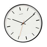Max Maxb Simple Silent Non-ticking Round Wall Clock Easy to Read Black 14 Inch