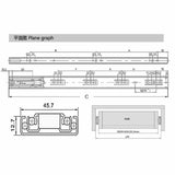 Max Ball Bearing Drawer Runners Slides Full Extension 20 Inch (50cm) Length