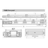 Max Ball Bearing Drawer Runners Slides Full Extension 20 Inch (50cm) Length
