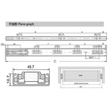 Max Ball Bearing Drawer Runners Slides Full Extension 16 Inch (40cm) Length