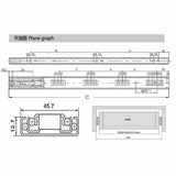 Max Ball Bearing Drawer Runners Slides Full Extension 16 Inch (40cm) Length