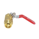 Max Brass Ball Valve Threaded Shut-Off Switch Handle Valve Connector 5#DN20
