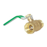 Max Brass Ball Valve Threaded Shut-Off Switch Handle Valve Connector 6#DN15