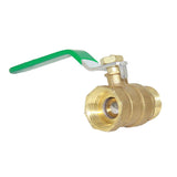 Max Brass Ball Valve Threaded Shut-Off Switch Handle Valve Connector 6#DN15