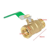 Max Brass Ball Valve Threaded Shut-Off Switch Handle Valve Connector 6#DN15