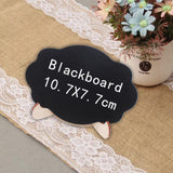 Wooden Mini Blackboard Memo Sign Message Chalk Board Kitchen Office Decorative Signs 10Pcs