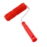 Max 7" Assorted Embossed Floral Pattern Painting Roller with Plastic Handle F