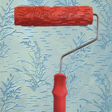 Max 7" Assorted Embossed Floral Pattern Painting Roller with Plastic Handle F