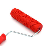 Max 7" Assorted Embossed Floral Pattern Painting Roller with Plastic Handle J