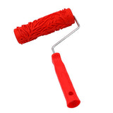 Max 7" Assorted Embossed Floral Pattern Painting Roller with Plastic Handle J