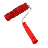 Max 7" Assorted Embossed Floral Pattern Painting Roller with Plastic Handle K